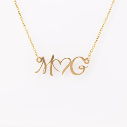 Couple's Initials Necklace