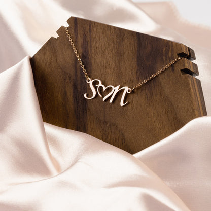 Couple's Initials Necklace