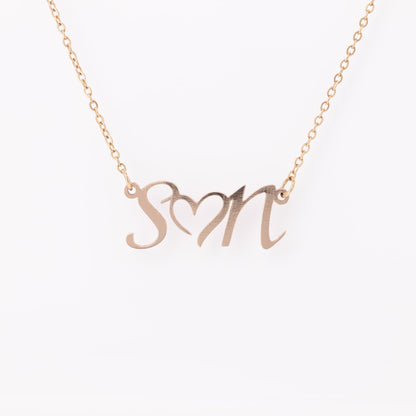 Couple's Initials Necklace