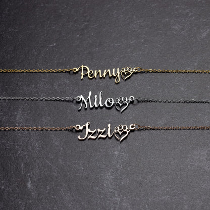 Pet Name Necklace